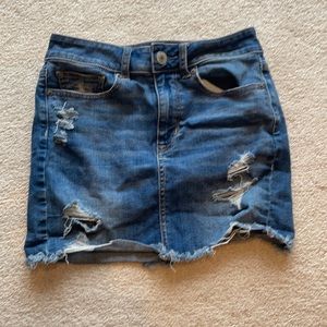 american eagle jean skirt